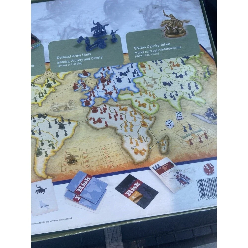 Risk Board Game 2003- The Game Of Global Domination Parker Brothers New Open